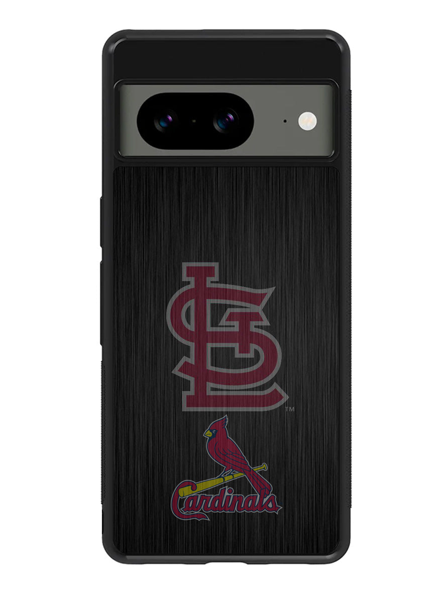 St Louis Cardinals Logo Wood Google Pixel 8a Case