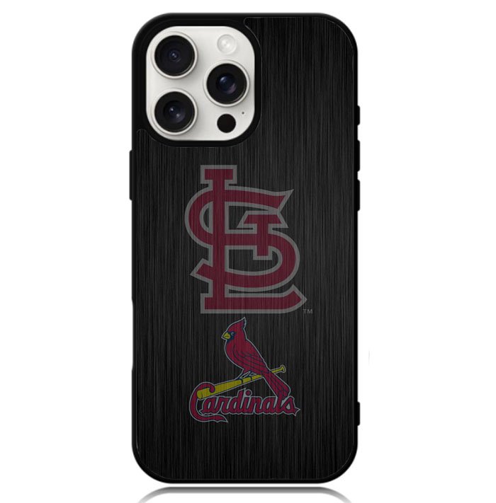 St. Louis Cardinals logo wood Case iPhone 16 Pro BC1366