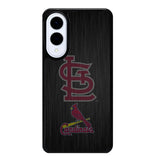 St. Louis Cardinals logo wood Samsung Galaxy S25 Edge Case BC1366
