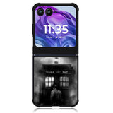 Doctor Who Tardis Police Box Black White Motorola Moto Razr 2024 , Moto Razr 50 Case
