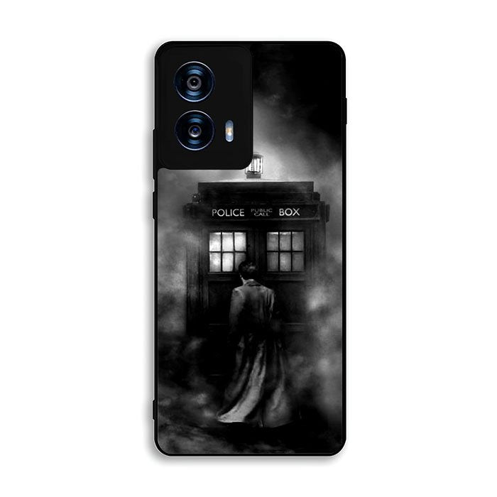 Doctor Who Tardis Police Box Black White Motorola Moto G Power 5G 2024 Case FE6741