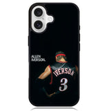 Allen Iverson Black Case iPhone 16 BC1416