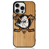 Anaheim Ducks logo wood Case iPhone 16 Pro Max BC1417
