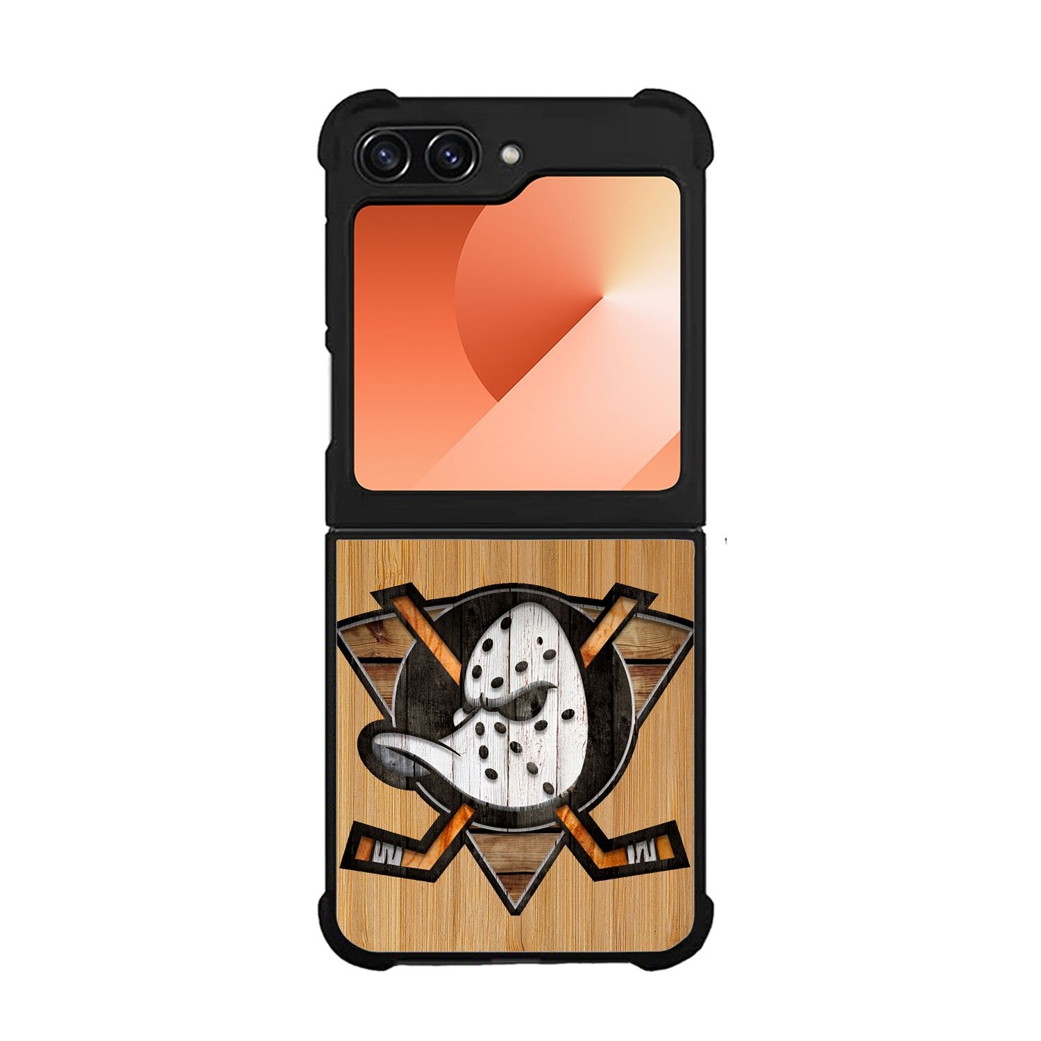 Anaheim Ducks logo wood Case Samsung Galaxy Z Flip 6 5G BC1417