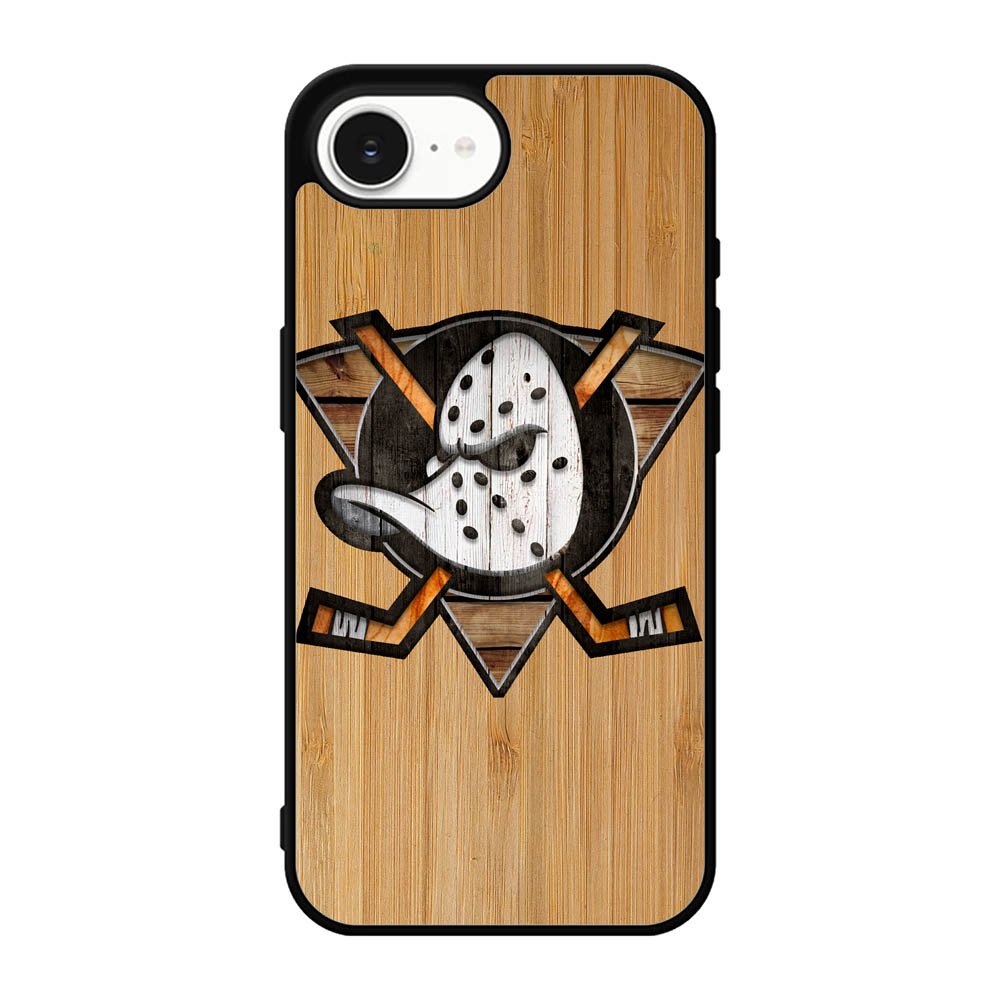 Anaheim Ducks logo wood iPhone 17e Case BC1417