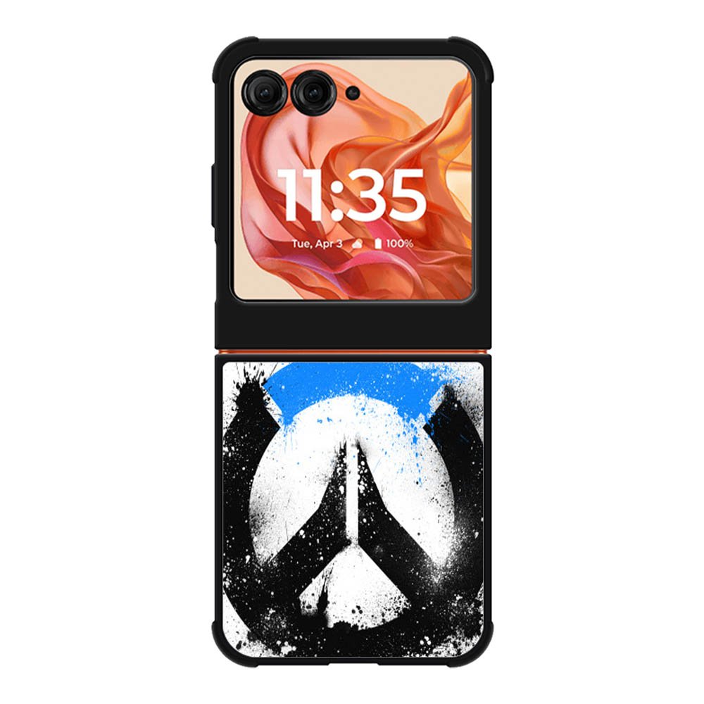 OVERWATCH LOGO BLACK BLUE Motorola Moto Razr 2025/2024 , Moto Razr 60/50 Case BC1420