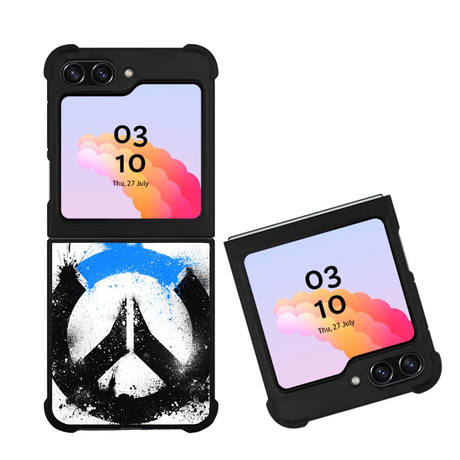 OVERWATCH LOGO BLACK BLUE Case Samsung Galaxy Z Flip 5 5G BC1420