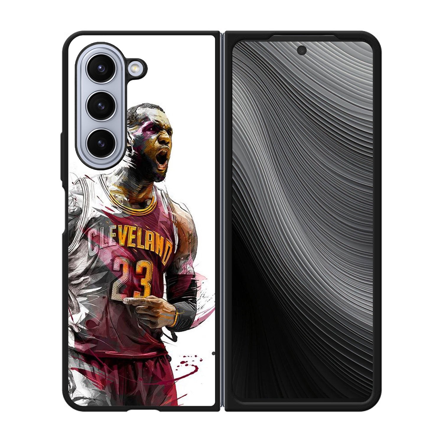 lebron james art Case Samsung Galaxy z Fold 5 5G BC1428