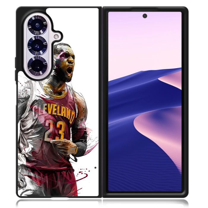 lebron james art Samsung Galaxy Z Fold 7 5G Case BC1428