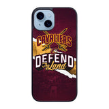 Defend The Land Cavaliers Playoff Case iPhone 15 Plus BC1435