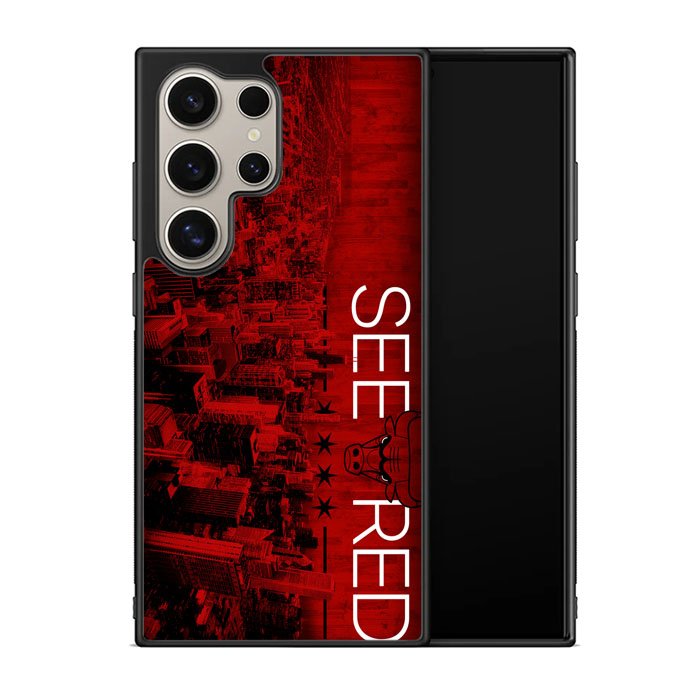 See Red Chicago Bulls Playoffs Z4811 Samsung Galaxy S25 Ultra 5G Case