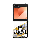 Pittsburgh Penguins logo 50 Years Case Samsung Galaxy Z Flip 6 5G BC1456