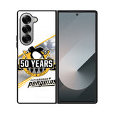 Pittsburgh Penguins logo 50 Years Case Samsung Galaxy Z Fold 6 5G BC1456