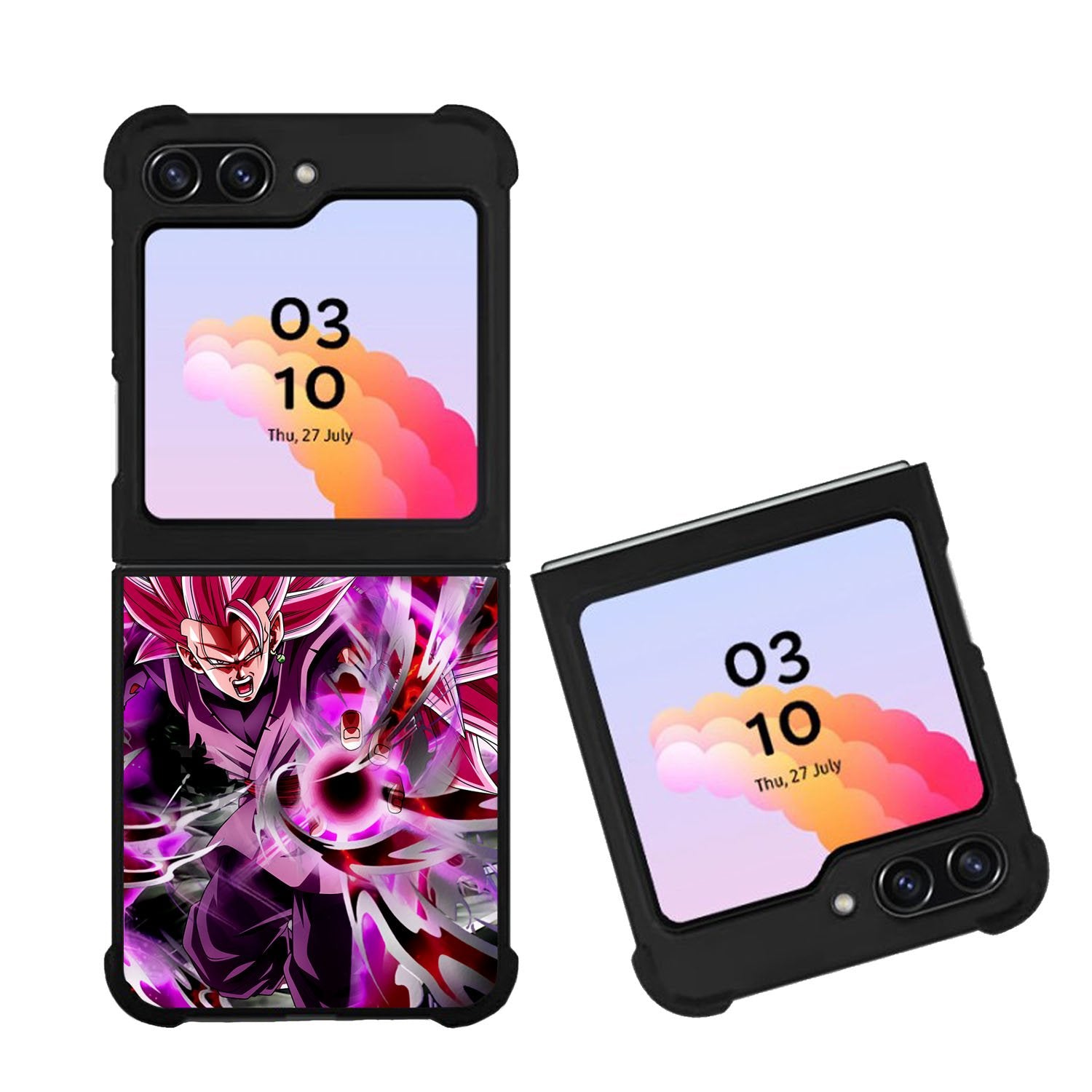 Goku Black Super Saiyan Rose Case Samsung Galaxy Z Flip 5 5G BC1495