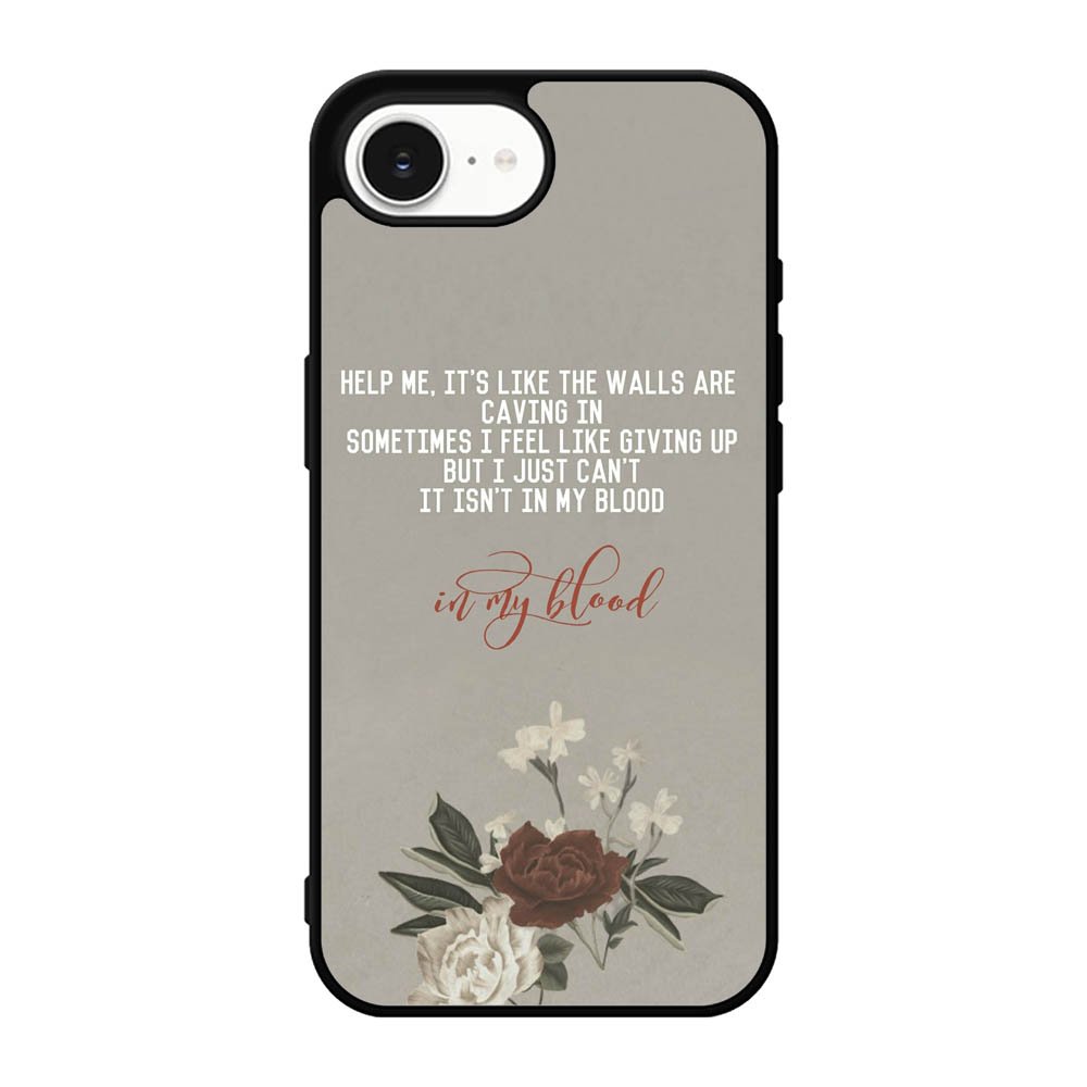 Shawn Mendes In My Blood lyrics iPhone 17e Case BC1510