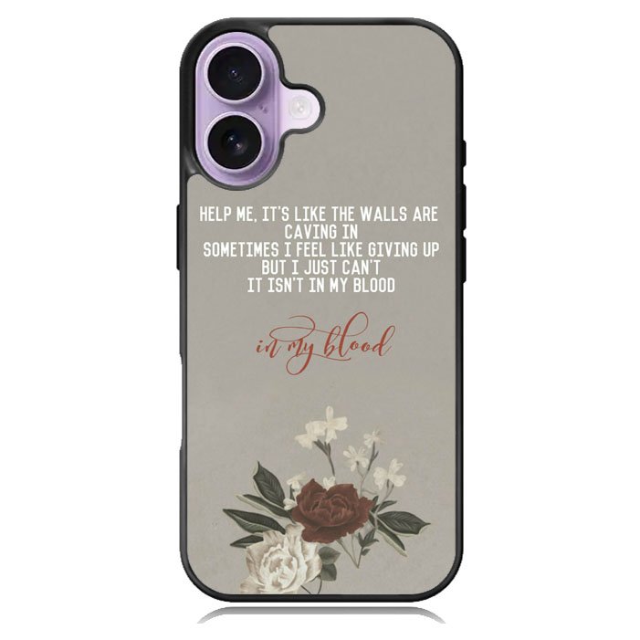 Shawn Mendes In My Blood lyrics iPhone 17 Case BC1510