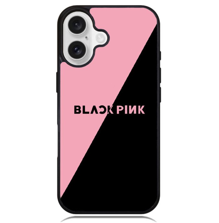 black pink logo Case iPhone 16 BC1509