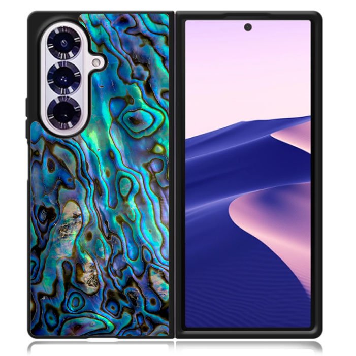 Abalone Shell Holographic Samsung Galaxy Z Fold 7 5G Case BC0964