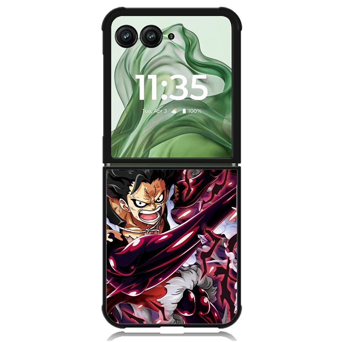 monkey d luffy gear 4 snake man Z4410 Motorola Moto Razr+ Plus 2024/2025 Case, Motorola Razr 50 Ultra/50s Ultra Case