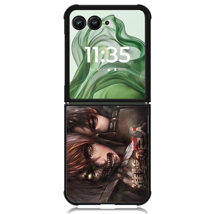 Attack On Titan Season Z4412 Motorola Moto Razr+ Plus 2024/2025 Case, Motorola Razr 50 Ultra/50s Ultra Case