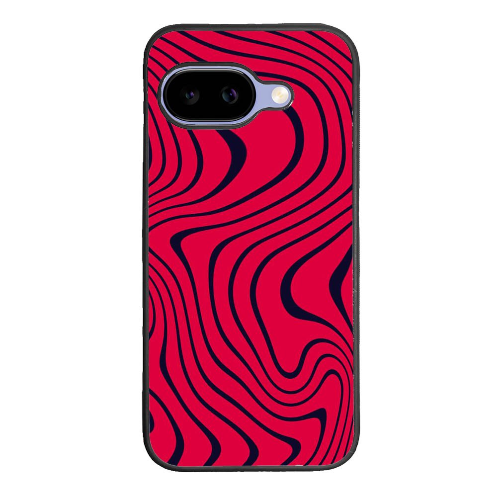 Pewdiepie red and black wavy Google Pixel 10A Case BC1021