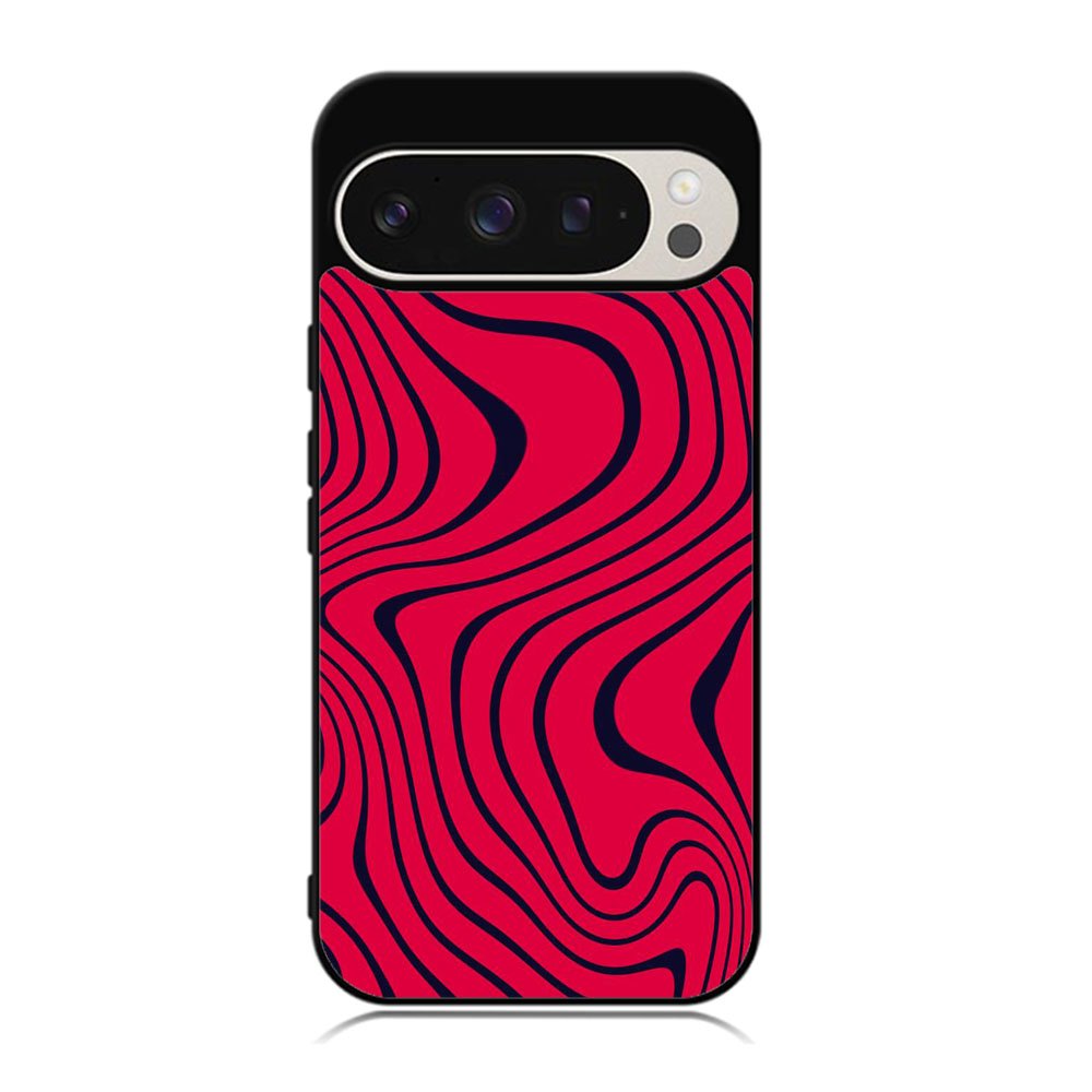 Pewdiepie red and black wavy Case Google Pixel 9 Pro XL BC1021