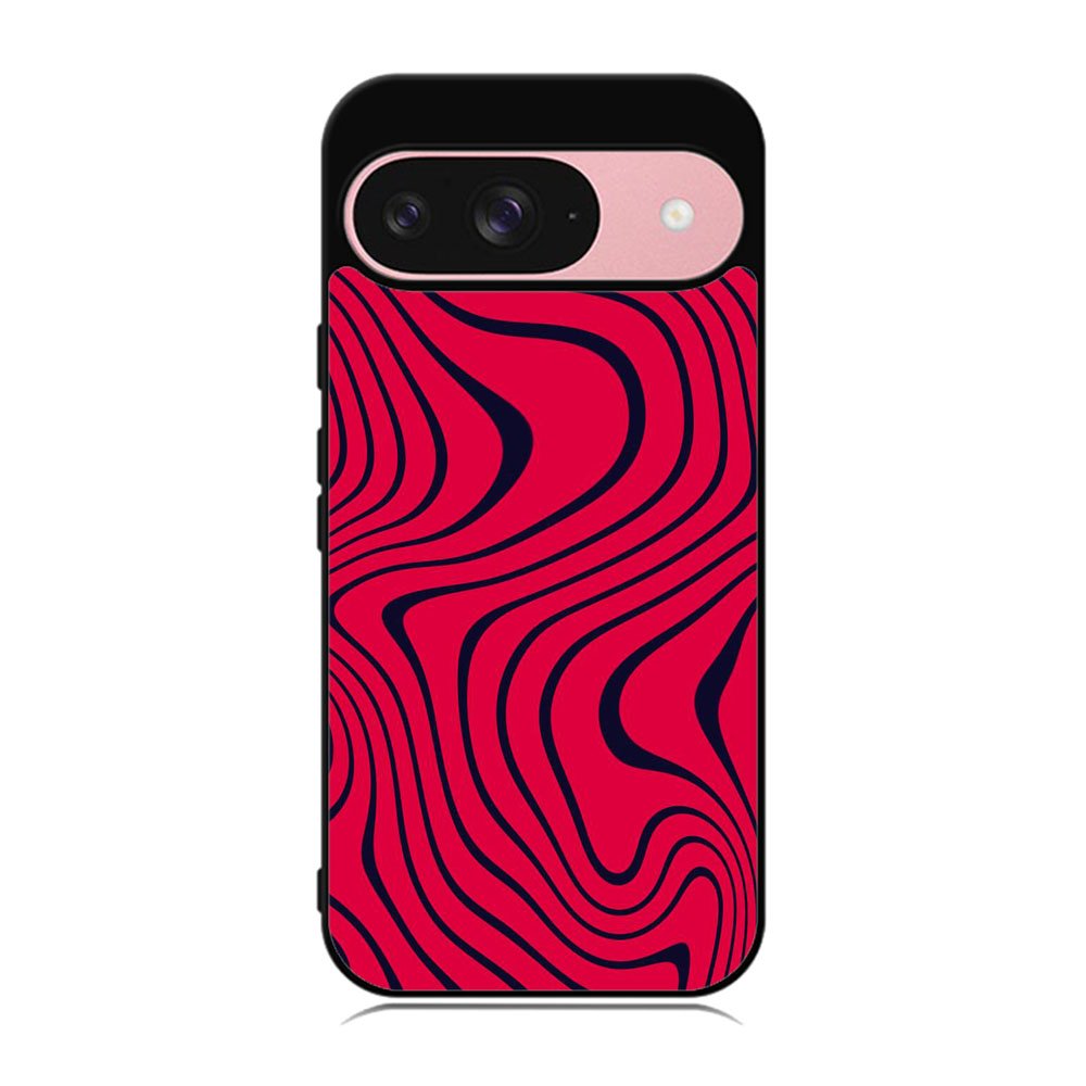 Pewdiepie red and black wavy Case Google Pixel 9 BC1021