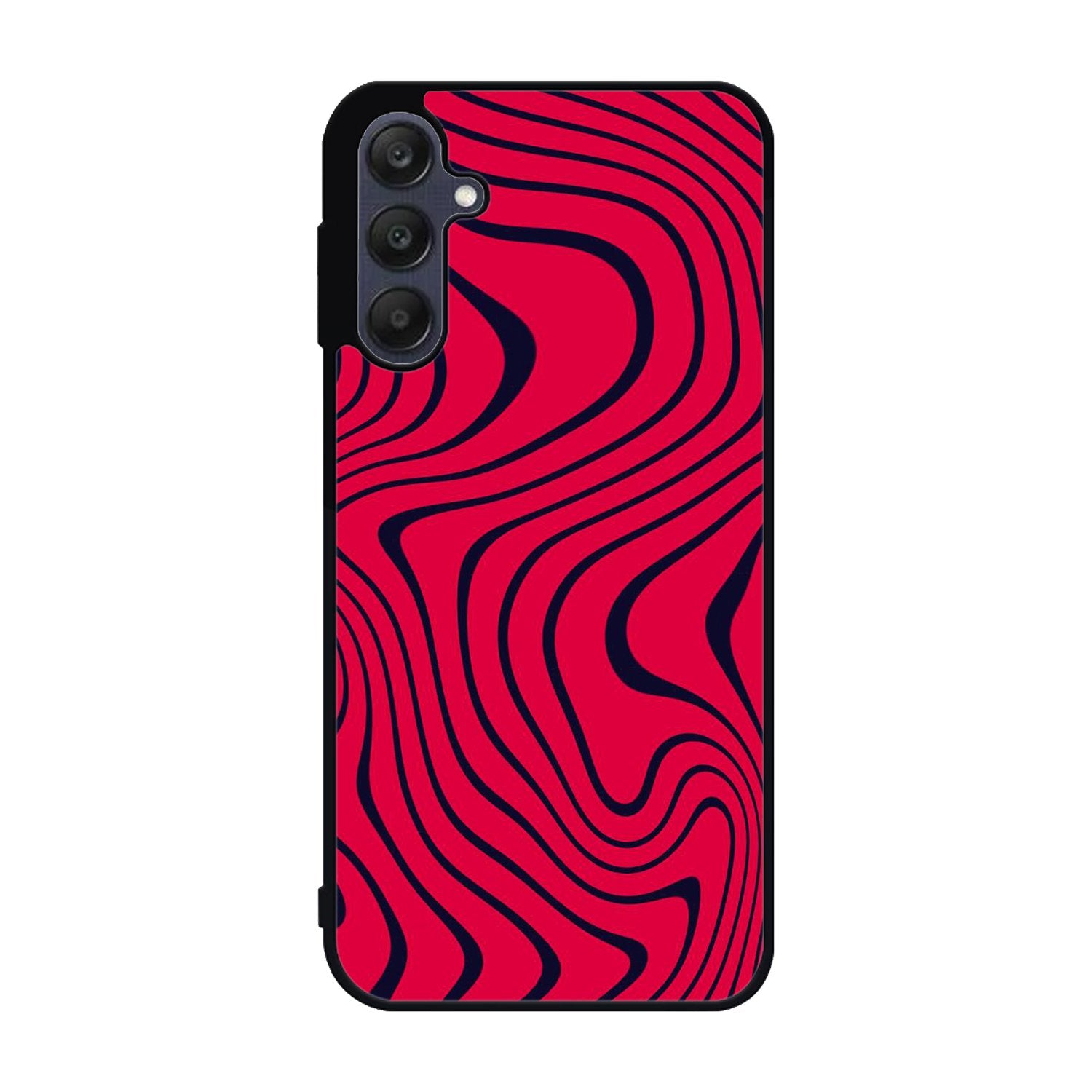 Pewdiepie red and black wavy Samsung Galaxy A25 5G Case BC1021