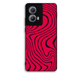 Pewdiepie red and black wavy Motorola Moto Edge 2024 Case BC1021