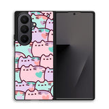 pusheen pattern Z4602 Samsung Galaxy Z Fold 7 Case