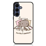 pusheen cat Samsung Galaxy S25 FE Case BC1035