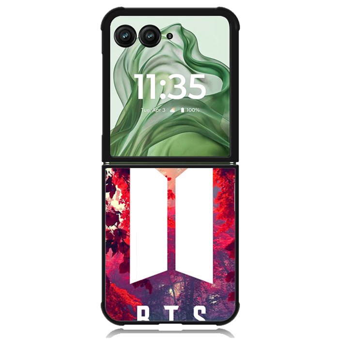 BTS Logo Z5024 Motorola Moto Razr+ Plus 2024/2025 Case, Motorola Razr 50 Ultra/50s Ultra Case