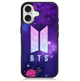 BTS Galaxy Logo Z5025 iPhone 16 Plus Case