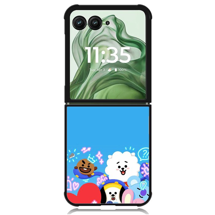 BT21 Z5050 Motorola Moto Razr+ Plus 2024/2025 Case, Motorola Razr 50 Ultra/50s Ultra Case