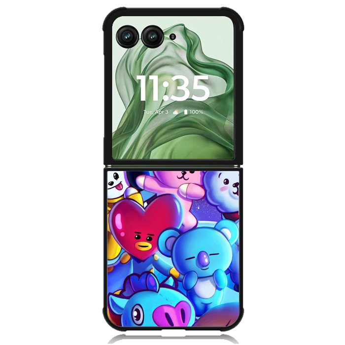BT21 Z5051 Motorola Moto Razr+ Plus 2024/2025 Case, Motorola Razr 50 Ultra/50s Ultra Case
