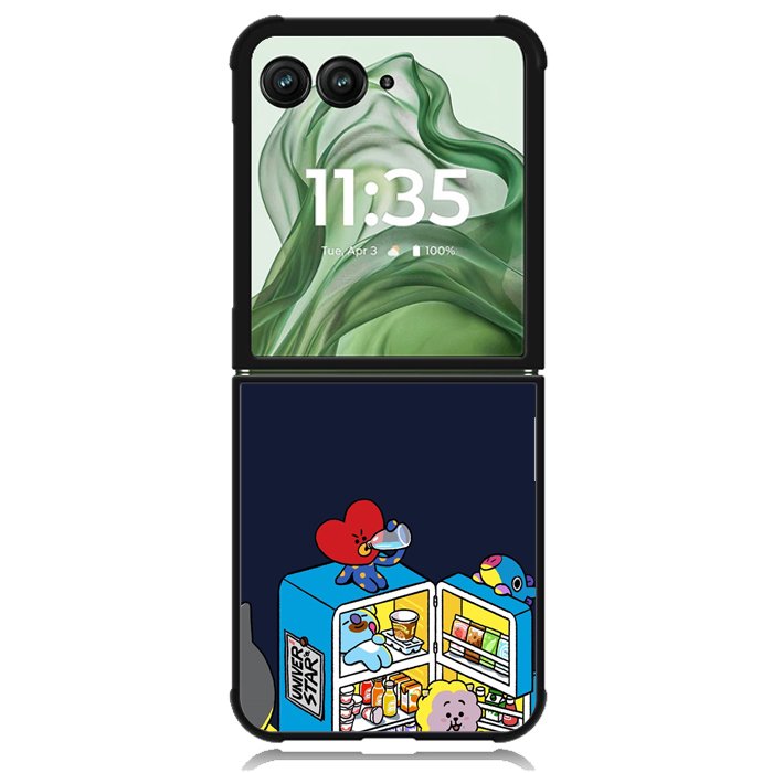 BT21 Z5052 Motorola Moto Razr+ Plus 2024/2025 Case, Motorola Razr 50 Ultra/50s Ultra Case