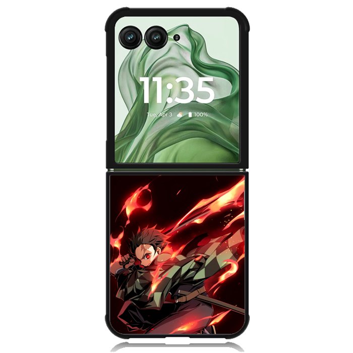 tanjirou kamado kimetsu no yaiba Z5060 Motorola Moto Razr+ Plus 2024/2025 Case, Motorola Razr 50 Ultra/50s Ultra Case