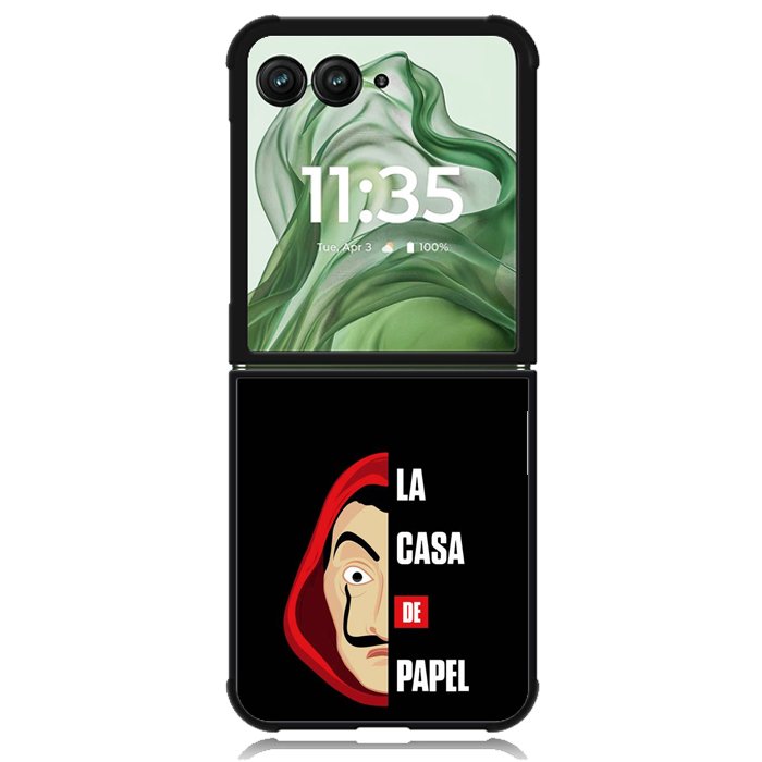 la casa de papel Z5068 Motorola Moto Razr+ Plus 2024/2025 Case, Motorola Razr 50 Ultra/50s Ultra Case