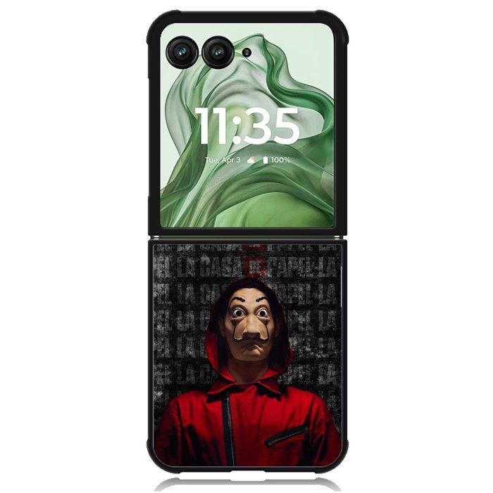la casa de papel Z5069 Motorola Moto Razr+ Plus 2024/2025 Case, Motorola Razr 50 Ultra/50s Ultra Case