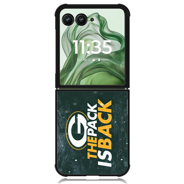 green bay packers Z5095 Motorola Moto Razr+ Plus 2024/2025 Case, Motorola Razr 50 Ultra/50s Ultra Case