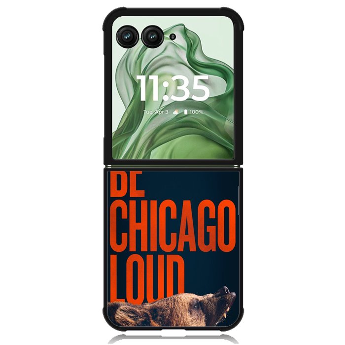 chicago bears Z5099 Motorola Moto Razr+ Plus 2024/2025 Case, Motorola Razr 50 Ultra/50s Ultra Case