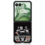 Oakland raiders Z5109 Motorola Moto Razr+ Plus 2024/2025 Case, Motorola Razr 50 Ultra/50s Ultra Case