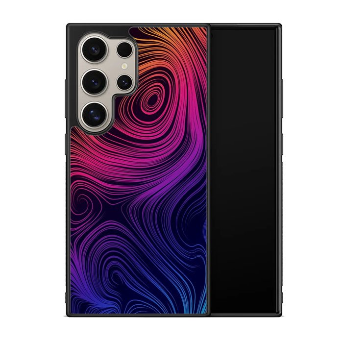 Neon Rainbow swirls Z8073 Samsung Galaxy S25 Ultra 5G Case