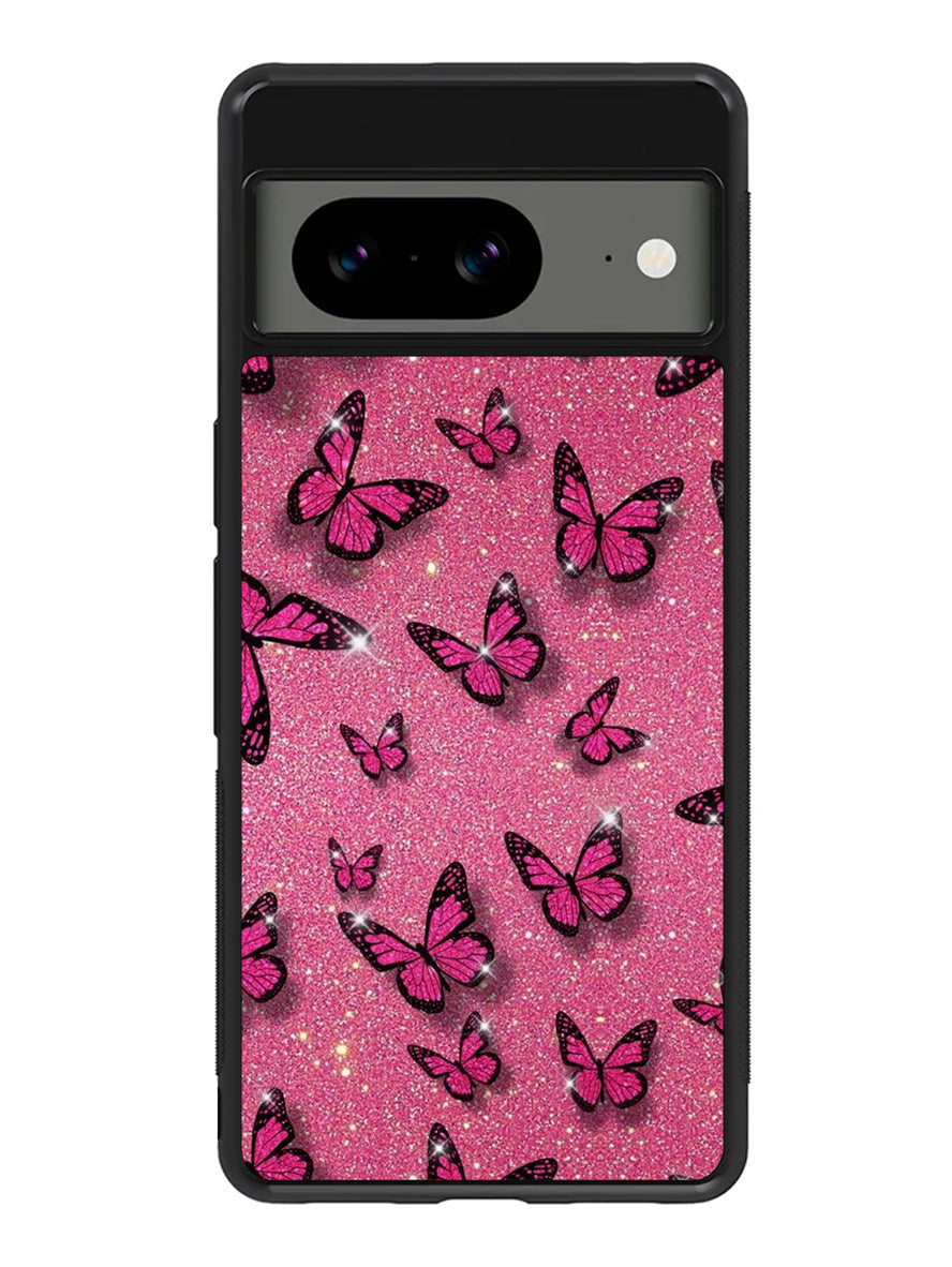 butterfly glitter Google Pixel 8a Case