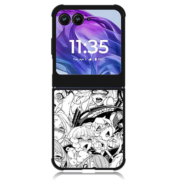 Ahegao Faces Motorola Moto Razr 2024 , Moto Razr 50 Case