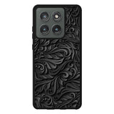 Black Flower Motorola Moto Edge 2025 Case FE0101