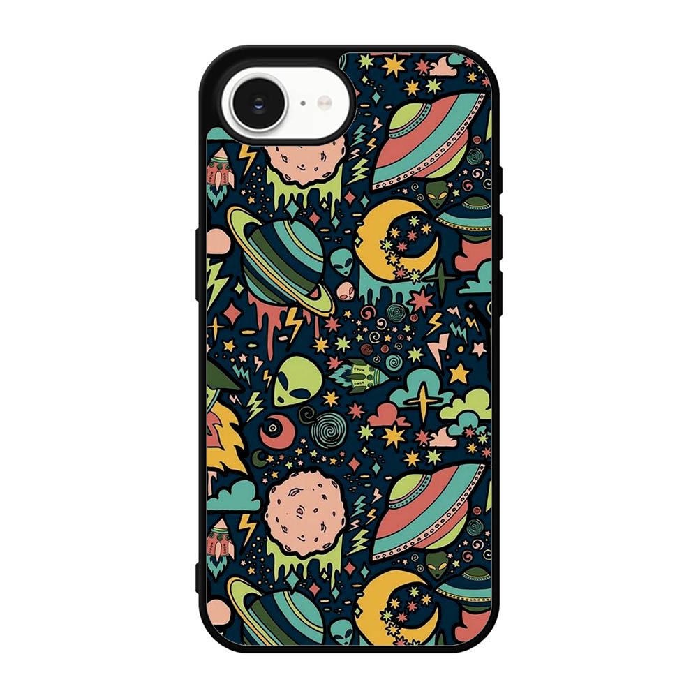 Alien Space Pattern iPhone 17e Case FE0023