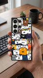 Cute Chunky Cats Protective Case Compatible with iPhone, Samsung & Google Pixel FW0232