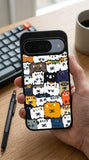 Cute Chunky Cats Protective Case Compatible with iPhone, Samsung & Google Pixel FW0232