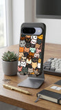 Funny Cartoon Cats Protective Case Compatible with iPhone, Samsung & Google Pixel FW0234
